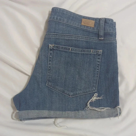 Paige Jimmy Jimmy Shorts, Color Med Wash Size 27 - Picture 3 of 15